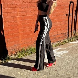 Tie up track pants size 0